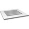 Ekena Millwork Vertical Surface Mount PVC Gable Vent: Functional, w/ 3-1/2"W x 1"P Standard Frame, 22"W x 22"H GVPVE22X2201SF - alternate 2